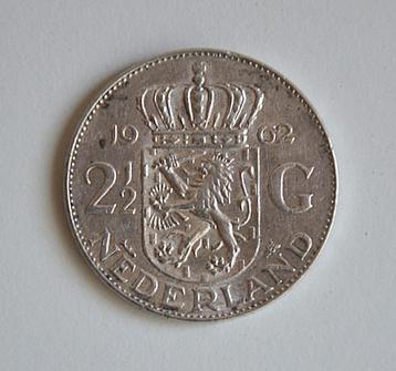 2,5 GLD. Juliana 1962. Rijksdaalder,  beschikbaar voor biedingen