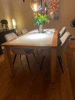 eiken tafel 200x100, Huis en Inrichting, Tafels | Eettafels, 200 cm of meer, 100 tot 150 cm, Rechthoekig, Eikenhout