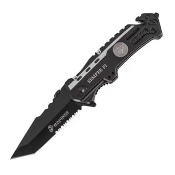 US Marines - Echo Black Tanto - Pocket knife - New - Garanti beschikbaar voor biedingen
