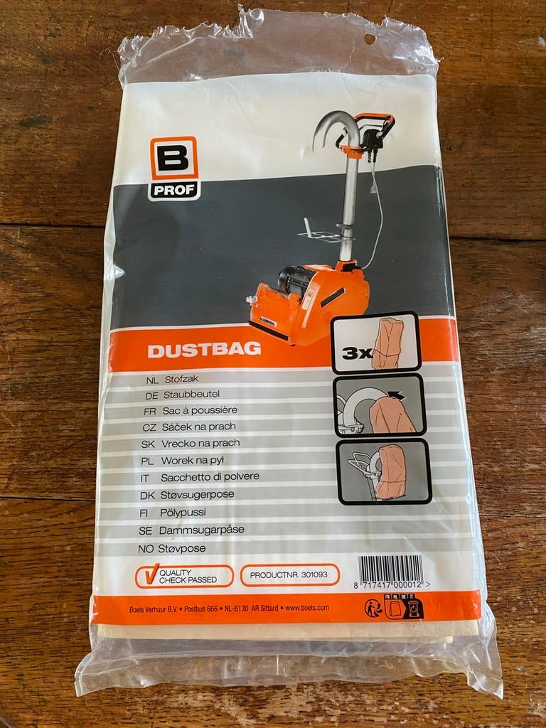 Stofzakken voor Boels schuurmachine - Nieuw, Doe-het-zelf en Verbouw, Reinigingsmachines, Nieuw, Overige typen, Ophalen of Verzenden