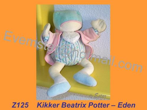 Z125 Eden - Beatrix Potter kikker velours / katoen, Kinderen en Baby's, Speelgoed | Knuffels en Pluche, Zo goed als nieuw, Kikker