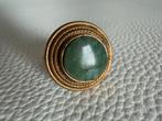 R231/ KALEVALA KORU vintage Epidote Ring Brons Finland 171/4, Sieraden, Tassen en Uiterlijk, Ringen, Overige materialen, Gebruikt