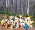 20 vintage honden / hondjes  rubber piep pop, Ophalen, Gebruikt