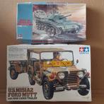 Modelbouw Set: Tamiya Ford Mutt & Crusader Tank, Hobby en Vrije tijd, Modelbouw | Auto's en Voertuigen, Gebruikt, 1:50 of kleiner