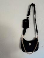 Elegante zwarte Liu Jo schoudertas, Ophalen of Verzenden, Zo goed als nieuw, Zwart, Schoudertasje