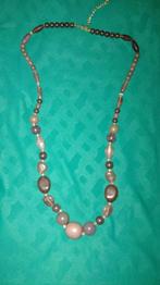 Bohemian look ketting, bruin, Sieraden, Tassen en Uiterlijk, Kettingen, Ophalen of Verzenden, Zo goed als nieuw, Bruin, Kunststof
