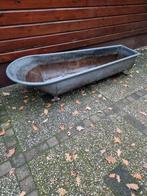 Zinken bad, plantenbak waterbak moerasbak vijver, Ophalen, Gebruikt, Rond, Metaal