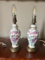 Bijzondere Samson Porseleinen Balustervazen Tafellampen, Antiek en Kunst, Antiek | Lampen, Ophalen of Verzenden
