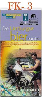 FK-3 Fietskaart Plattegrond - De Limburgse Bier route, Ophalen of Verzenden, 1800 tot 2000, Nederland, Landkaart