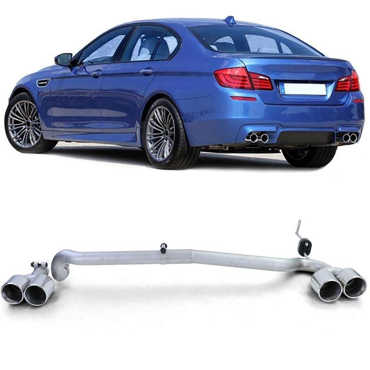 4 X Sport Uitlaat RVS Systeem Voor Bmw F10 F11 520 525 528 5, Auto diversen, Tuning en Styling, Verzenden