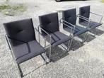 4x Arco Frame eetkamerstoelen, Huis en Inrichting, Stoelen, Ophalen, Gebruikt, Metaal, Vier