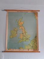 Schoolkaart Groot-Brittanië en Ierland, Huis en Inrichting, Ophalen, Gebruikt