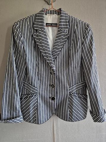 Gerry Weber nieuw colbertje blauw wit 42/44 beschikbaar voor biedingen