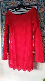 Hunkemoller sexy rood kanten jurkje maat M, Ophalen of Verzenden, Rood, Nachtkleding