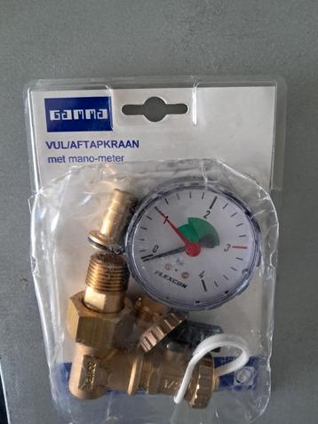Gamma Vul/Aftapkraan met Manometer - Nieuw beschikbaar voor biedingen