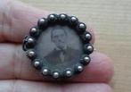 antiek zilveren foto broche met Zeeuwse knopjes [885], Sieraden, Tassen en Uiterlijk, Antieke sieraden, Verzenden, Zilver, Broche