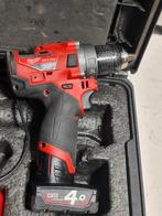 Milwaukee M12 FPD 12V Li-Ion accu slagsboormachine, Ophalen of Verzenden, Milwaukee, N.v.t, N.v.t