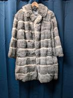 Handgemaakte Vintage Zweedse bontjas - Konijn XS/S -, Verzenden, Wit, Maat 36 (S), Onbekend