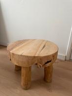 Klein bijzzettafeltje robuust hout, Huis en Inrichting, Ophalen, Minder dan 45 cm, Minder dan 55 cm, Gebruikt