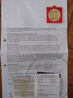 Vergulde Postzegel Koningin Wilhelmina 1891 (herslag), Postzegels en Munten, Ophalen of Verzenden, Goud, Nederland