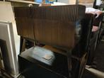 Notenhouten kast uit de jaren 1950,, Ophalen, Gebruikt, 25 tot 50 cm