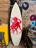 Surfboard handpainted octopus | deco!, Watersport en Boten, Golfsurfen, Ophalen, Zo goed als nieuw