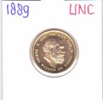 Schitterend gouden tientje 1889 Willem 3 UNC voor 620 euro, Postzegels en Munten, Koning Willem III, Losse munt, 10 gulden, Goud