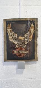 Harley Davidson Oud Blik metaal bord plaat 42x35 cm