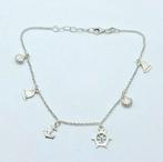 Zilveren Enkel Ketting met Zomerse Bedels, Verzenden, ., Zo goed als nieuw, .