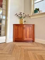 Vintage Dyrlund kast hoek Deens jaren 50/60/70 teak hout, Ophalen, Teakhout, Minder dan 150 cm, Minder dan 100 cm