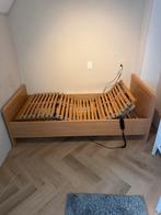 Elektrisch verstelbaar bed - Eenpersoons, Huis en Inrichting, 90 cm, Eenpersoons, Beige, Ophalen of Verzenden