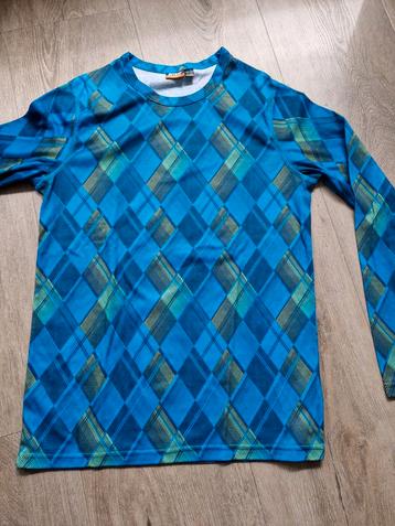 Te koop Crivit Sports Shirt - Blauw Ruitpatroon beschikbaar voor biedingen