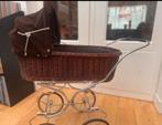 Vintage Rotan Kinderwagen, Kinderen en Baby's, Kinderwagens en Combinaties, Gebruikt, Luchtbanden, Ophalen, Kinderwagen