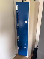 Blauwe lockerkast met 4 deuren (slot), Ophalen, Gebruikt