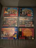 6 snes spellen, Racen en Vliegen, Ophalen of Verzenden, Zo goed als nieuw, 3 spelers of meer