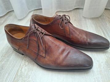 Bruin leren Magnanni veterschoenen maat 43  beschikbaar voor biedingen