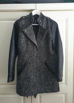 Halflange jas bikermodel!, Maat 38/40 (M), Atmosphere, Zwart, Ophalen of Verzenden