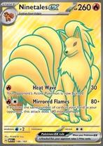 NINETALES EX 186/165 - MEW 151, Hobby en Vrije tijd, Verzamelkaartspellen | Pokémon, Ophalen of Verzenden, Nieuw, Losse kaart