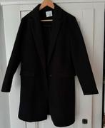 Zwarte lange jas mantel overjas trenchcoat maat M, Ophalen of Verzenden, Zo goed als nieuw, Zwart