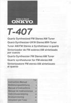 Onkyo T407  tuner, Ophalen of Verzenden, Gebruikt, Analoog