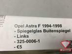 opel astra f 1995 spiegelglas buitenspiegel links nieuw! 325, Auto-onderdelen, Ophalen of Verzenden, Nieuw, Opel