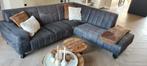 Antracietkleurige hoekbank zeer netjes, Huis en Inrichting, Ophalen, Gebruikt
