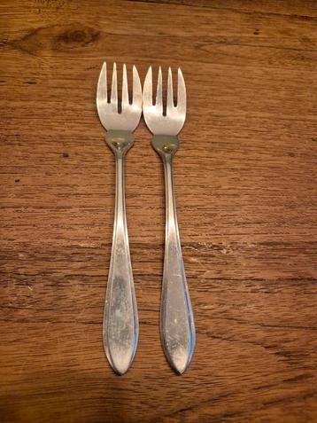 Vintage Gero Zilmeta visvorken (2 stuks) beschikbaar voor biedingen
