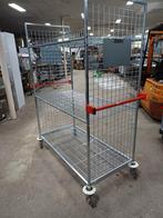 rolcontainer  kar vervoercontainer op zwenkwielen, Doe-het-zelf en Verbouw, Steigers, Ophalen, Zo goed als nieuw, Overige typen