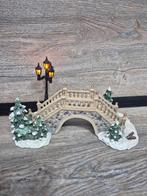 Kerstdorp mooie brug met verlichting kersthuisjes, Ophalen of Verzenden, Zo goed als nieuw