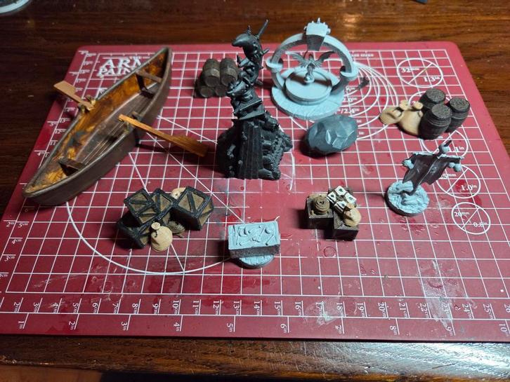 Dungeons and Dragons Terrein, Hobby en Vrije tijd, Wargaming, Zo goed als nieuw, Overige soorten, Ophalen of Verzenden