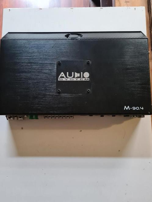 Audio System 4 kanaals versterker plus doos met tulpkabels, Auto diversen, Overige Auto diversen, Ophalen of Verzenden