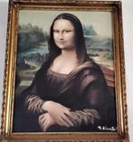 Origineel Schilderij Uniek Rep Mona Lisa Davinci Gesigneerd, Antiek en Kunst, Kunst | Schilderijen | Klassiek, Ophalen of Verzenden