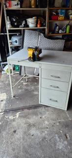Stalen werkbank met bankschroef, Doe-het-zelf en Verbouw, Werkbanken, Ophalen, Gebruikt, Minder dan 70 cm, Bankschroef