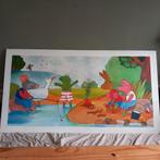 Groot schilderij van kikker en zijn vriendjes, Ophalen, Wanddecoratie